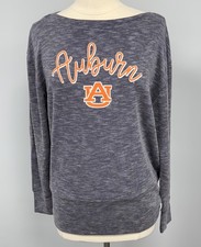 NWOT Auburn Tigers  Ribbed Long Sleeve Shirt Women’s S Navy Space Dye Graphic picture
