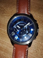 Fossil Mens Watch Grant Leather Band picture