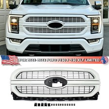 Oxford White For 2021-2023 Ford F150 F-150 Limited XL Front Grille Bumper Grill picture