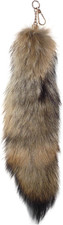 Fluffy Therian Tail Keychain - Soft Fur, Realistic Colors, Durable, Perfect picture