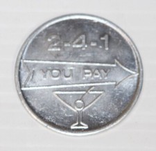 Vintage Lehr's Greenhouse Restaurant 2-4-1 Drink Token Martini San Francisco CA picture