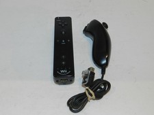 Official Wii Remote BLACK Nintendo Motion Plus & Nunchuck Wii U Controller picture