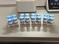 OScale Pallet O Barrels, 4 Pallets And 16 Barrels. Blue & White picture