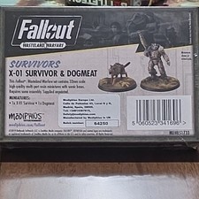 Fallout: Wasteland Warfare – Survivor & Dog Unpainted Resin Miniatures Modiphius picture