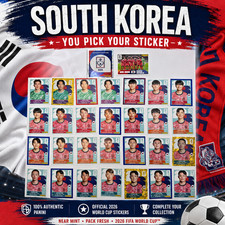 2026 100% Authentic Panini FIFA World Cup South Korea Stickers — You Pick picture