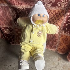 Vintage 1978 1982 Cabbage Patch Preemie Doll Boy Original Outfit Pacifier  picture