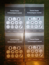 4 Vintage 1987 Full Year of Quarterly Central States Archaeological Journal picture