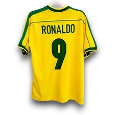 Brazil 1998 World Cup Home Jersey - Ronaldo #9 picture