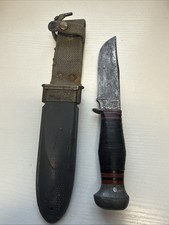 WWII US Navy Mk1 Fighting Knife RH-35 PAL USN Mark 1 w/ Scabbard picture