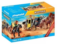 Playmobil Western Set 71862 Wild West Stagecoach Wagon With Bandits NEW BOXED picture