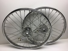 Schwinn 26” 2.125” S2 Chrome Wheels Dual Drum Brake B6 Whizzer Phantom Bike picture