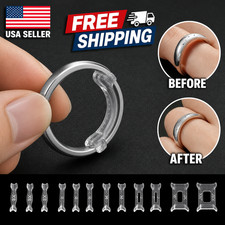 12PCS Clear Ring Size Adjuster Invisible Ring Sizer Guard for Loose Rings picture