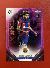 Lamine Yamal Rc /125 Fuchsia Mojo Refractor 2023 Topps Chrome Super clean picture