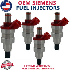 OEM 4pc SIEMENS Fuel Injectors For 1991, 1992, 1993, 1994 Mazda B2600 2.6L I4 picture
