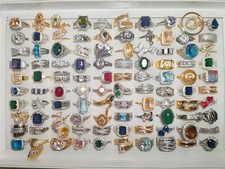 Wholesale 50Pcs Mixed Rings Bulk Finger Band Ring Lot Men Women Jewelry Fashion picture