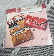 Straight Stitch Society Have It All Wallet Sewing Pattern Zipper Uncut 2010s picture