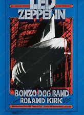 8x10 Print Led Zeppelin Bonzo Dog Band  Winterland Arena San Francisco Ca 1969 picture