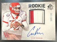 2012 SP Authentic Case Keenum /885 #254 RC Patch MEM Auto picture