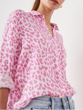 Rails Ellis Pink Leopard Shirt Small picture