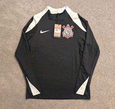 Nike Corinthians Brazil Strike Pro Soccer Drill Top Pullover Sz Large FD7569-010 picture