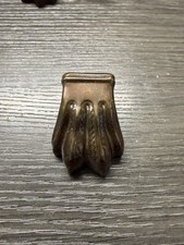1 Vintage 1” Antique Brass Claw Foot Leg Foot Toe Caps Clawfoot Covers (207 picture