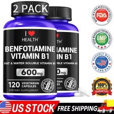 Mega Benfotiamine 600mg with Vitamin B-1 Thiamin High Potency 240 Caps picture