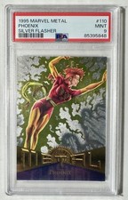 1995 Marvel Metal #110 Silver Flasher Phoenix PSA 9 Mint picture