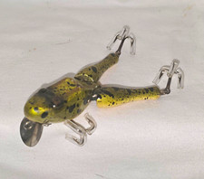 Nice Clean Paw Paw Small Frog Green Splatter Minnow Lure Bait picture