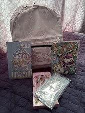 Cinnamoroll Pink Backpack Bag w/ Stationery Lot Notebook Set Sticker Sheet picture
