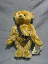 SIGNED Steiff Disney 2000 Teddy Bear 32cm Mohair Cinnamon w/ Certificate picture