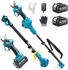 Seesii Cordless Electric Pole Pruning Shears Tree Trimming 15FT Reach 2x4000mah picture