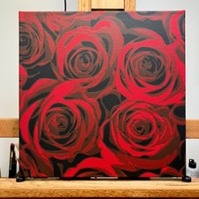 BOUQUET original hand painted modern pop art acrylic painting on canvas picture
