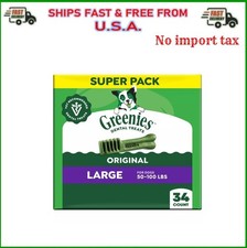 GREENIES Original Large Dog Natural Dental Treats - 54 Oz 34 Count picture
