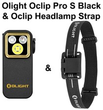 Olight Oclip Pro S Black Multifunctional Clip Light & Oclip Headlamp Strap picture