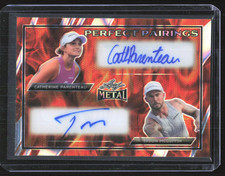 2024 Leaf Metal Pickleball Catherine Parenteau / Tyson McGuffin Auto Red /2 picture