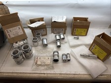 American Connectors Metal Clad Cable Connector Huge Mix Lot All New 14 Pcs picture