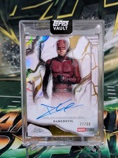 2026 Topps Marvel Vault Daredevil Charlie Cox Immortal Auto Gold 27/50 On Card picture