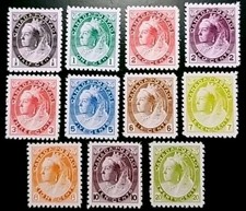 Canada #74-84 1898-1902 Queen Victoria Numerals Stamp Replica Set picture