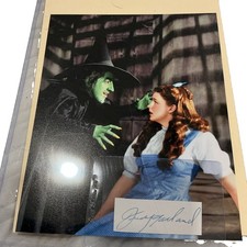 Judy Garland Signed Autograph 8x10 Photo Dorothy Wizard Of Oz W/ LOA👠🔥 picture