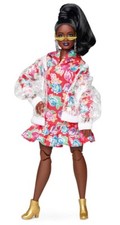 Barbie BMR1959 Retro Doll - Vinyl Jacket & Hoodie Dress -New in Collectable Box picture