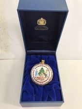 Vintage 1997 Halcyon Days Enamel Christmas Ornament No. 467 Limited Edition 750 picture