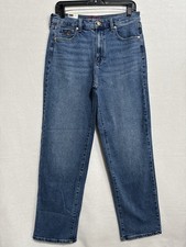 Gloria Vanderbilt Jeans Size 6 Straight Relaxed High Rise Dark Blue Denim NWT picture