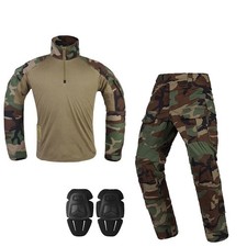 Emersongear Tactical E3 Shirts Pants Combat Uniform Mens Training Sets knee pads picture