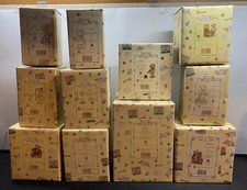 Lot Of 11 Vintage Cherished Teddies Boxed Bear Figurines picture