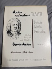 Vintage J.S. Bach Piano Sheet Music Book Lot of 6 Henle Myra Hess Anna Magdalena picture