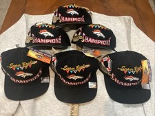 Vintage NFL DENVER BRONCOS SUPERBOWL 32 CHAMPIONS Locker room Hat NWT NOS Logo 7 picture