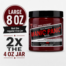 MANIC PANIC Blood Red Semi Permanent Hair Dye High Voltage 8oz/237mL JUMBO picture