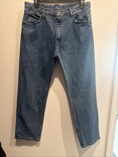 Wrangler 36X 30 inch Men's Regular Fit Jeans - Medium Blue picture