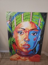 Moods Of A Woman Original Oil Painting On Canvas Signed By Artist  H 47× W 32 picture