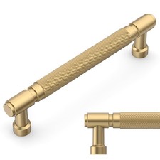 Amerdeco 10 Pack Champagne Bronze knurled Cabinet Pulls 5